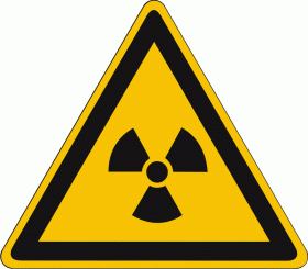 Warnschild - Radioaktivität
